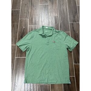 JOHNNIE O University Of Miami Short Sleeve Performance Polo Shirt XL